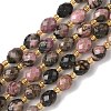 Natural Rhodonite Beads Strands G-F809-A21-01-2