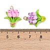 Alloy Enamel Pendants FIND-G101-09G-4