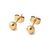 304 Stainless Steel Stud Earrings for Women X-EJEW-E603-06A-G-1