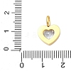 304 Stainless Steel Micro Pave Cubic Zirconia Pendants STAS-D364-03G-3