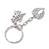 2Pcs Halloween Theme Alloy Keychains KEYC-JKC01051-5