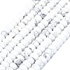 Natural Howlite Beads Strands G-P575-A32-8x5mm-2