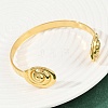 304 Stainless Steel Cuff Bangles for Women BJEW-C114-01G-3