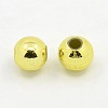 Plating Plastic Acrylic Round Beads PACR-L003-4mm-G-2