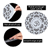 Chakra Yoga PET Plastic Drawing Painting Stencils Templates DIY-WH0244-199-3