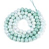 Anti-Tarnish Electroplate Glass Beads Strands GLAA-N056-6mm-02-3