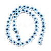 Handmade Evil Eye Lampwork Beads Strands LAMP-G166-02-3