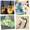 30Pcs 3 Styles Foam Artificial Frangipani Flower Aligator Hair Clips PHAR-SP0001-23A-7