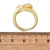 Whale Brass Cuff Rings for Women RJEW-Z085-01G-01-5