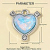 Zinc Alloy with Rhinestone & Glass Charms RB-OY001-85P-02-2