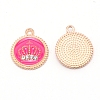 Alloy Enamel Crown Jewelry Pendant ENAM-TAC0007-02B-1