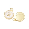 Ocean Theme Brass Enamel Pendants KK-Q029-01E-G-2