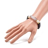 Chunky Acrylic Curved Tube Beads Stretch Bracelet for Teen Girl Women BJEW-JB06993-02-3