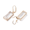 Glass Leverback Earring EJEW-C077-03KCG-02-2