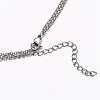 304 Stainless Steel 3 Layer Necklaces NJEW-L458-042M-7