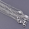 Non-Tarnish 304 Stainless Steel Cable Chain Necklace PW-WG97747-01-1