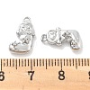 Brass Micro Pave Cubic Zirconia Charms KK-M102-01P-3