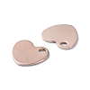 201 Stainless Steel Charms STAS-H191-01A-RG-2