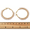 Beaded Hoop Earrings EJEW-JE03830-03-5