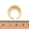 Brass Micro Pave Clear Cubic Zirconia Cuff Rings for Women RJEW-U043-10G-5