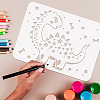 Plastic Drawing Painting Stencils Templates DIY-WH0396-247-3