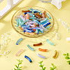 100Pcs 10 Styles Two Tone Acrylic Beads MACR-TA0002-60-5