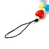 Opaque Acrylic Beads Mobile Straps HJEW-JM00679-3