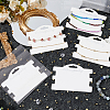 100Pcs Paper Bracelet Display Cards CDIS-WH0027-11A-01-4