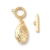 Real 18K Gold Plated Brass Micro Pave Clear Cubic Zirconia Toggle Clasps KK-M243-10G-02-3