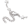 Tarnish Resistant 3Pcs 3 Styles Stainless Steel Bracelet Star & Oval & Cross Link Bracelet Making with Tray BJEW-JB10532-6