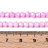 Anti-Tarnish Electroplate Glass Beads Strands EGLA-T021-4mm-15-01-4