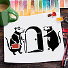 Plastic Reusable Drawing Painting Stencils Templates DIY-WH0202-317-7