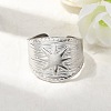 304 Stainless Steel Open Cuff Rings RJEW-H261-09P-1