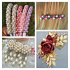 Kissitty 7 Strands 7 Colors Baking Painted Pearlized Glass Pearl Round Bead Strands HY-KS0001-01-22