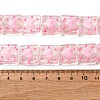 Valentine's Day Handmade Lampwork Enamel Beads Strands LAMP-A001-D04-1-2