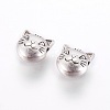 Tibetan Style Alloy Kitten Beads TIBEP-GC178-AS-NR-1