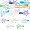 10Pcs 5 Colors Gradient Color Iron Alligator Hair Clips OHAR-TA0001-14-1