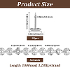 5Bags Flower Iron Decoration Strip FIND-GF0008-41A-P-2