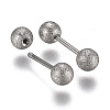 Tarnish Resistant 304 Stainless Steel Ball Stud Earrings EJEW-H113-01P-B-2