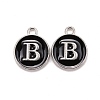 Platinum Plated Alloy Charms LS-ENAM-S118-02B-P-1