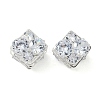 Brass Micro Pave Cubic Zirconia Beads KK-S336-07S-C-1