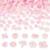 200Pcs Flower & Butterfly Resin Cabochons CRES-TA0001-89F-1