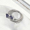 Brass & Cubic Zirconia Finger Rings CU-CBA7E55-12P-3
