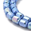 Electroplate Glass Beads Strands EGLA-D030-06F-3
