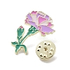 Flower Alloy Enamel Pin Brooches JEWB-C029-06B-G-3