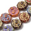 Painted Glass Beads Strands GL-CBA8EF0-02-3