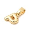 Brass Letter Charms KK-G554-22G-P-2