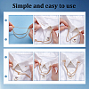 4Pcs 2 Colors Zinc Alloy Hanging Chain Brooch FIND-GA0008-67-3