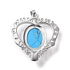 Synthetic Turquoise Pendants G-I322-04P-04-3