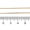 Ion Plating(IP) 304 Stainless Steel Serpentine Chain Necklace for Men Women NJEW-G076-01A-G-2